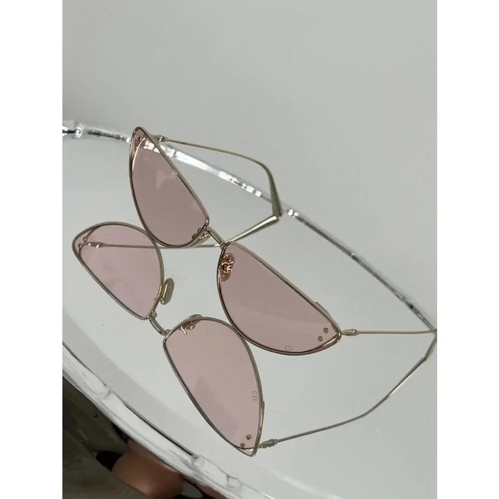 NEW Dior MissDior B1U Cat Eye Sunglasses in Gold Pink